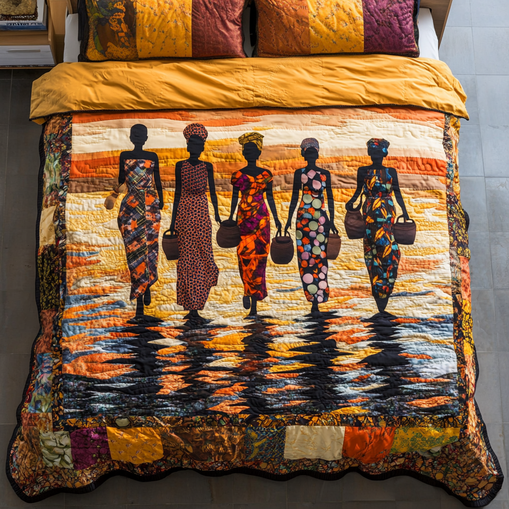 African Dream Quilted Bedding Set Bedroom Decor Ideas Gifts For Black History Month