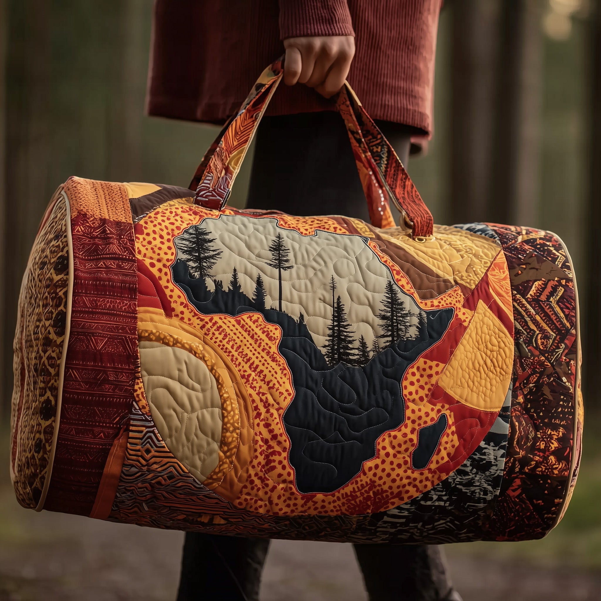African Dream Quilted Duffle Bag Gift For Kids