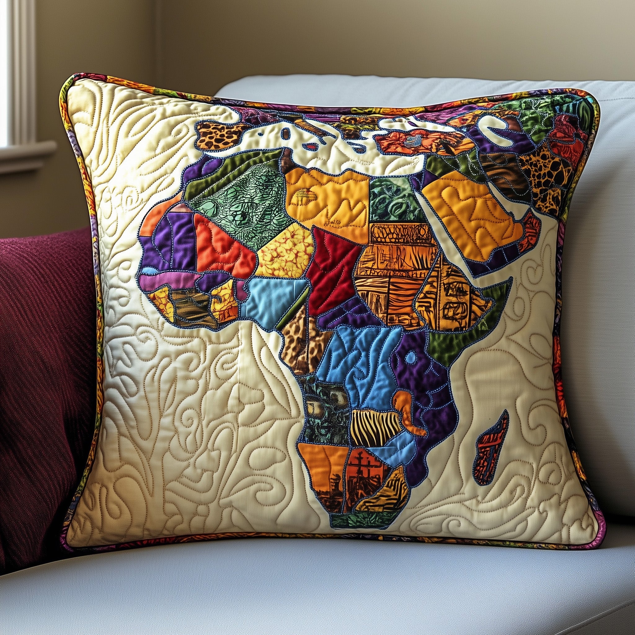 African Dream Quilted Pillow Case Gift For Dad