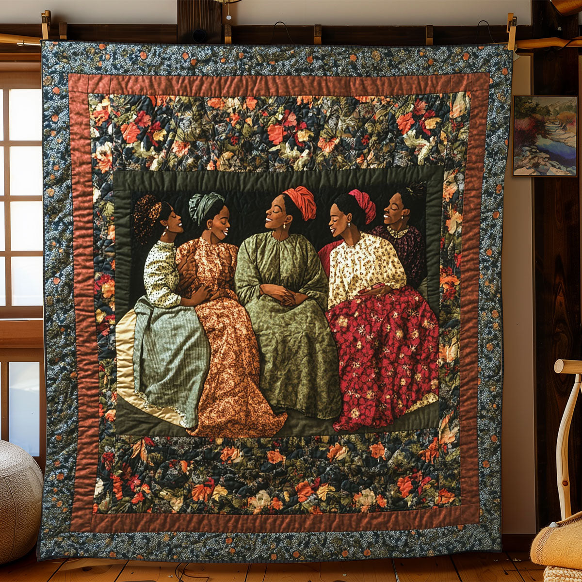 African Elegance Quilt Blanket Christmas Throw Blanket Gifts For Grown Daughter