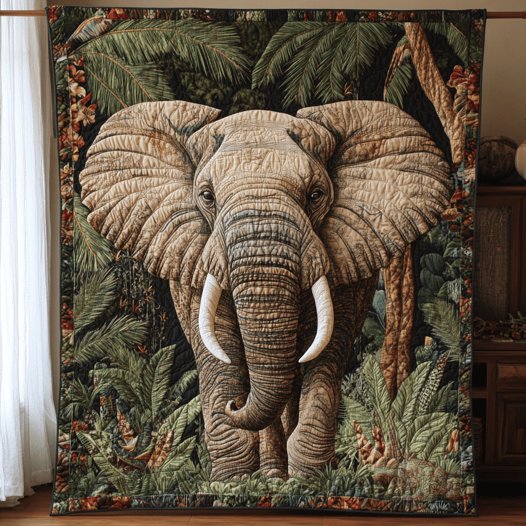 African Elephant Quilt Blanket Throw Blankets For Couch Gifts For Mom From Daughter