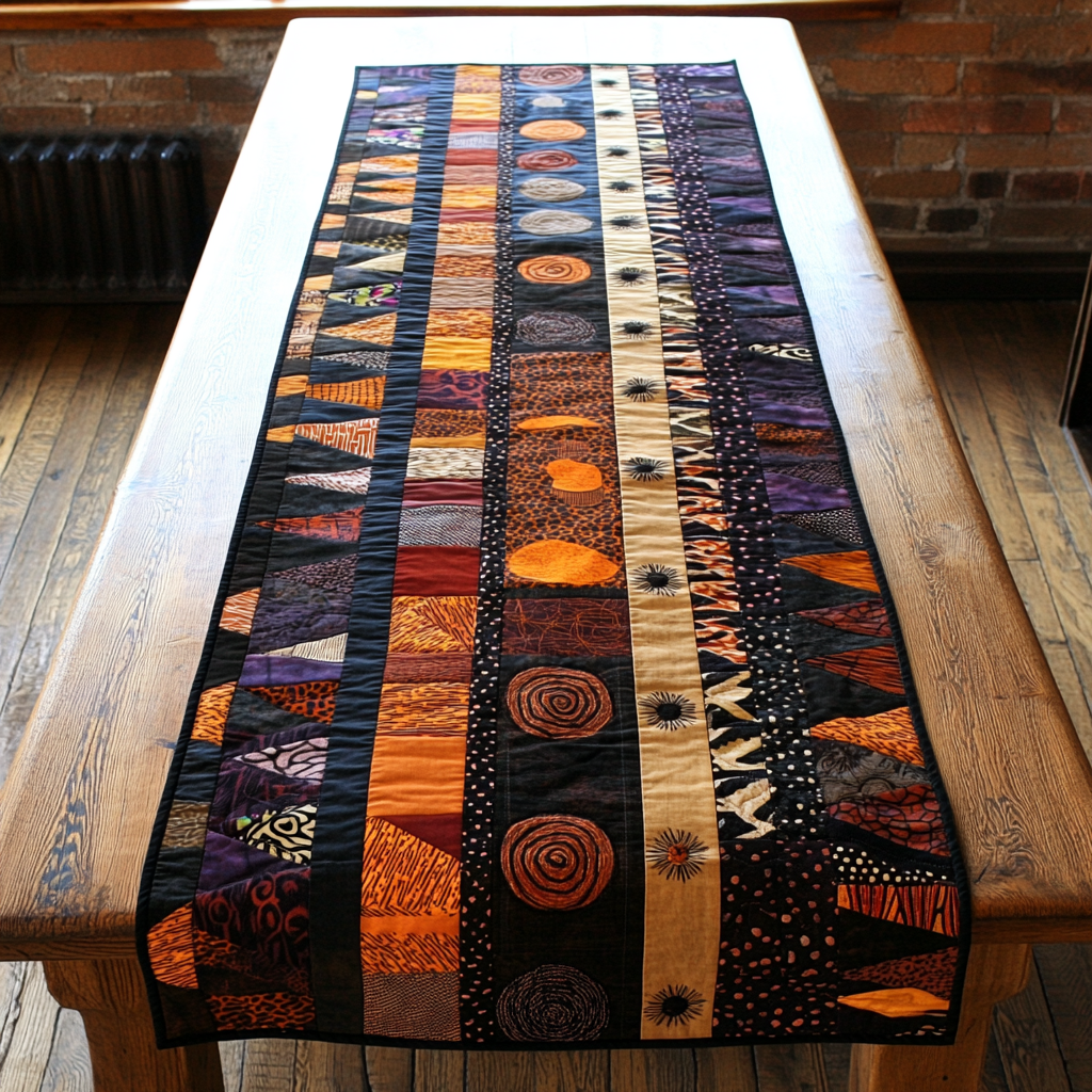African Fusion Quilted Table Runner Dining Table Ideas Best African American Gifts