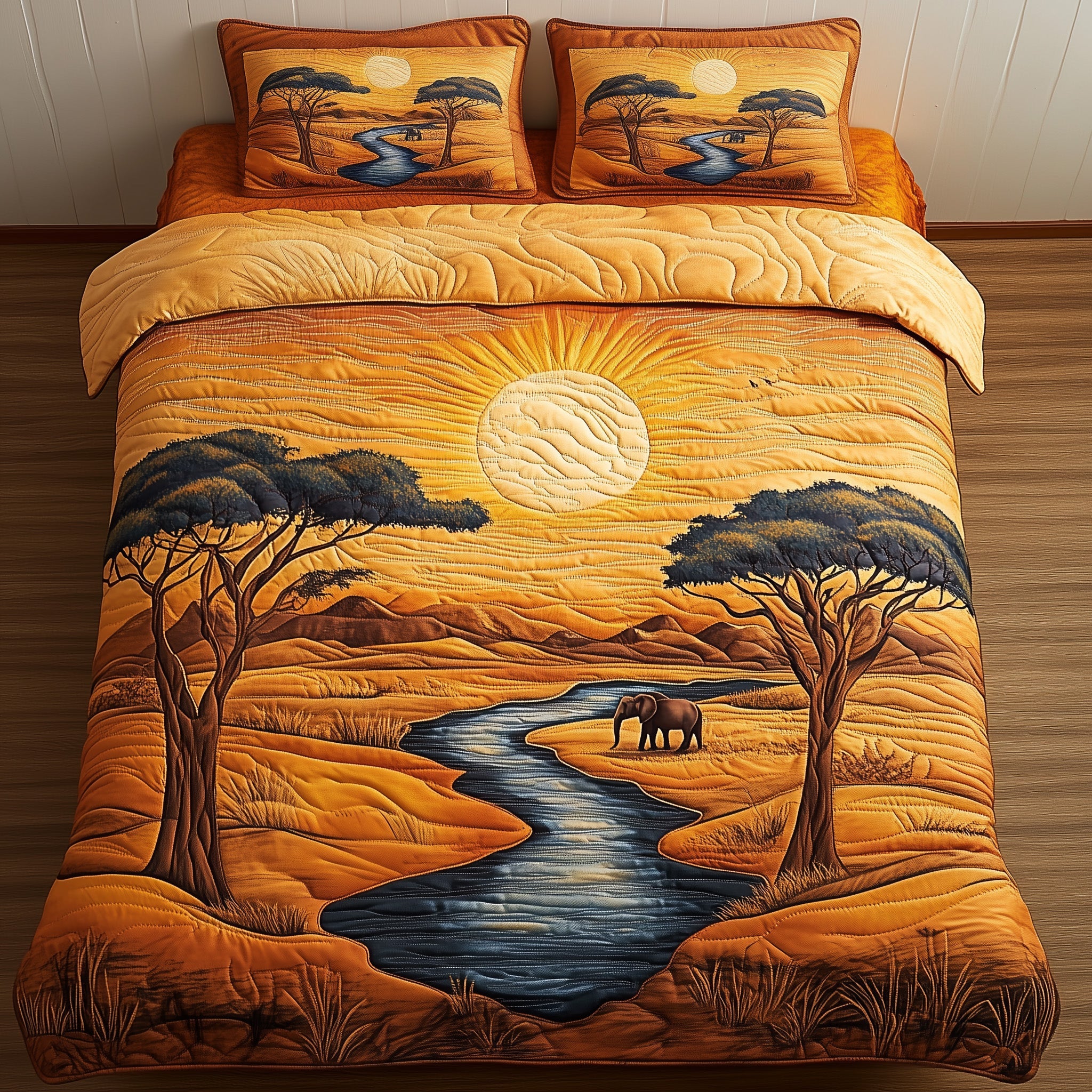 African Horizon Duvet Cover Set Fatherâ€™s Day Merch Gift