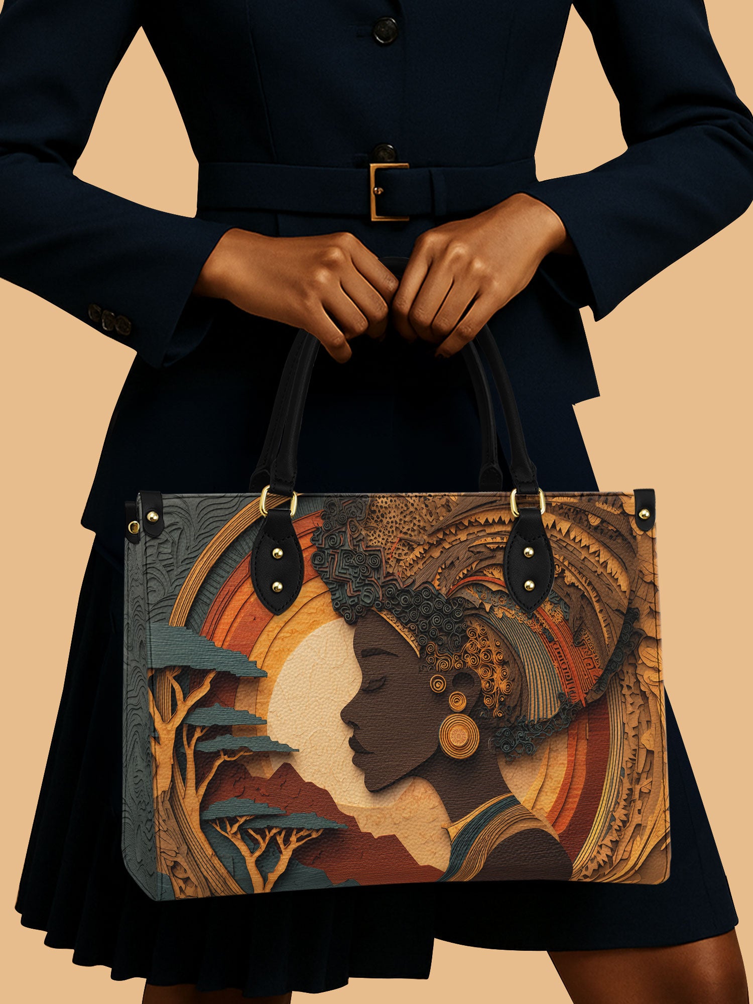 African Queen Leather Handbag African American Heritage Month Gifts For Girlfriend