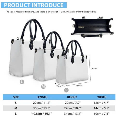 African Queen Pearl Serenity Leather Bag Black Woman Theme Bag Native Gifts For Flower Lovers