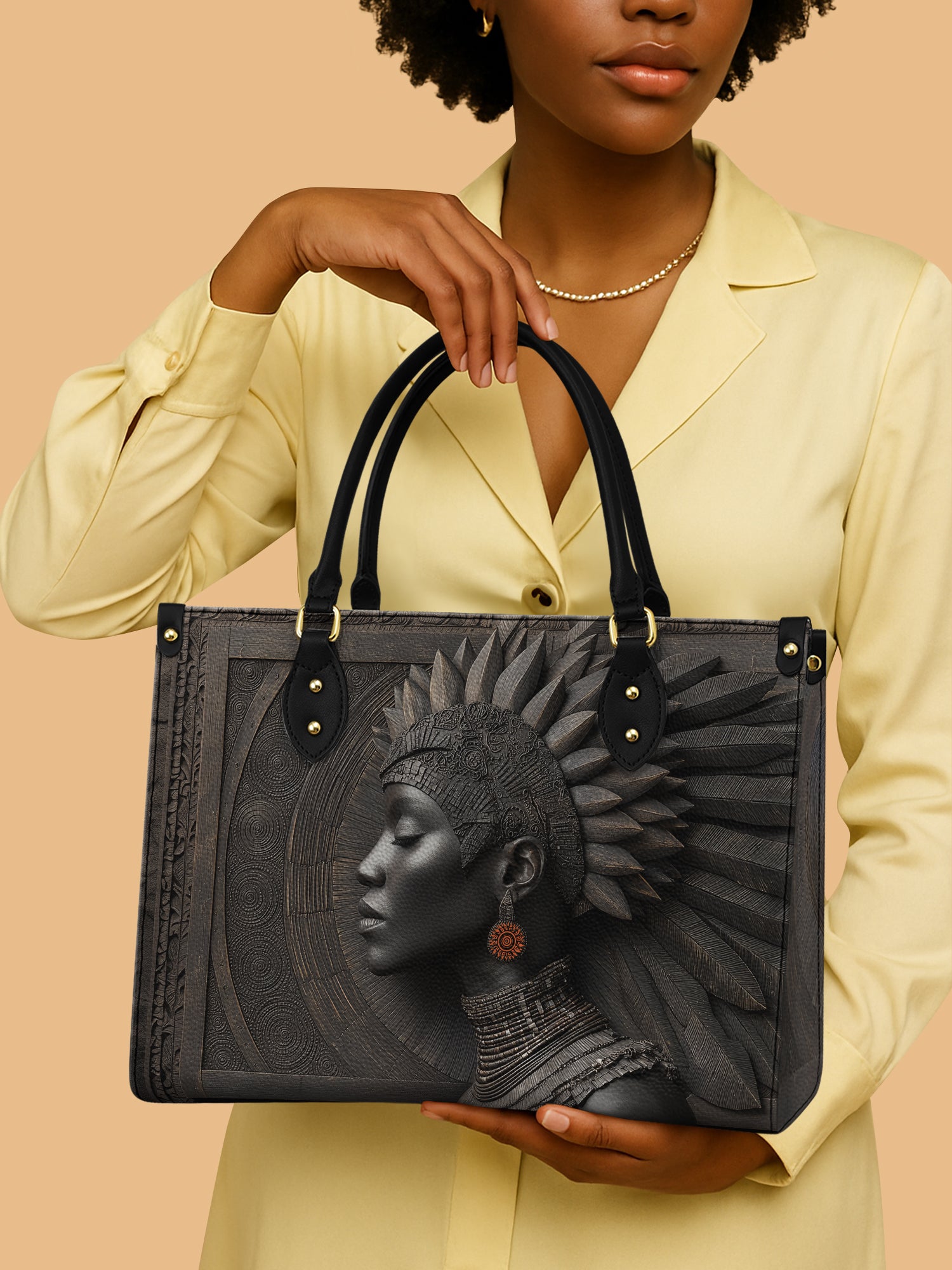 African Woman Leather Handbag Afri Legacy Themed African American Presents For Girlfriend