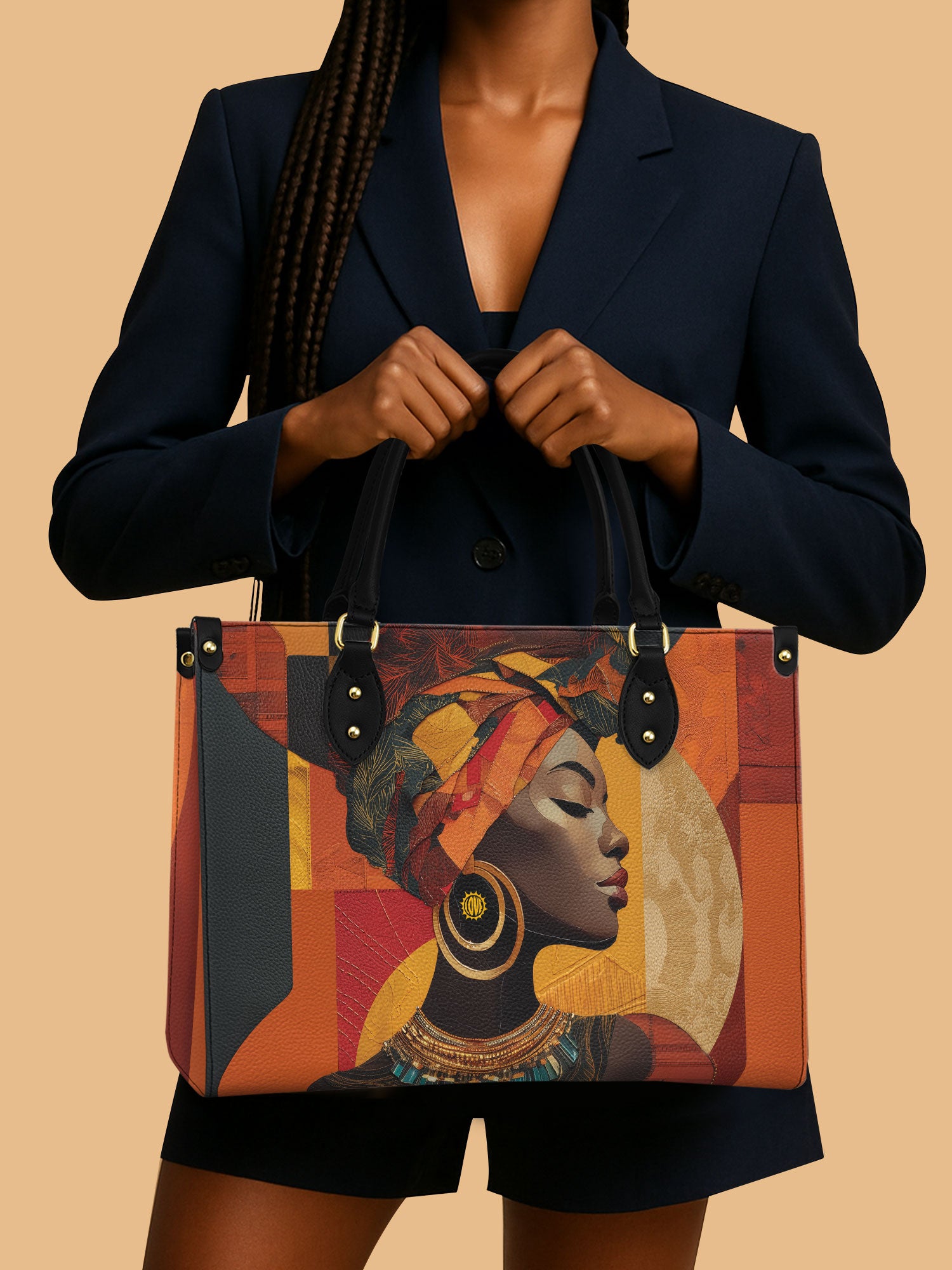 African Woman Leather Handbag African American Heritage Month Gifts For Women