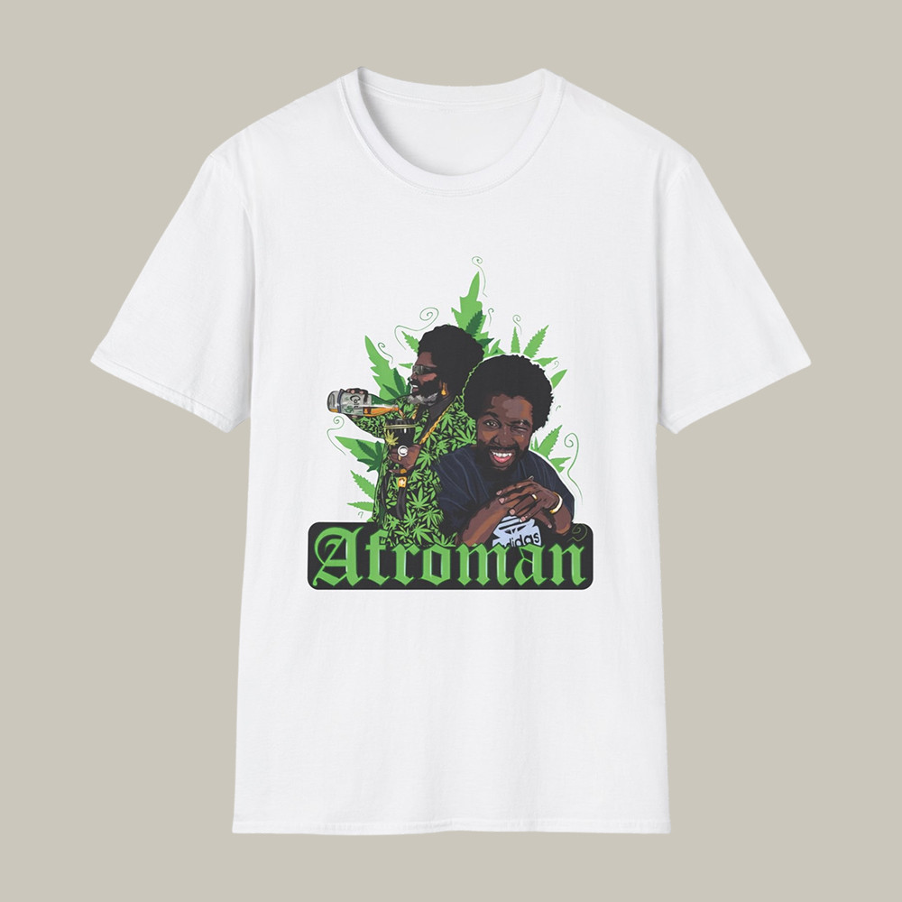 Afroman Green Cannabis T-Shirt Rap Music Concert Tee Unique Gift For Afroman Lovers