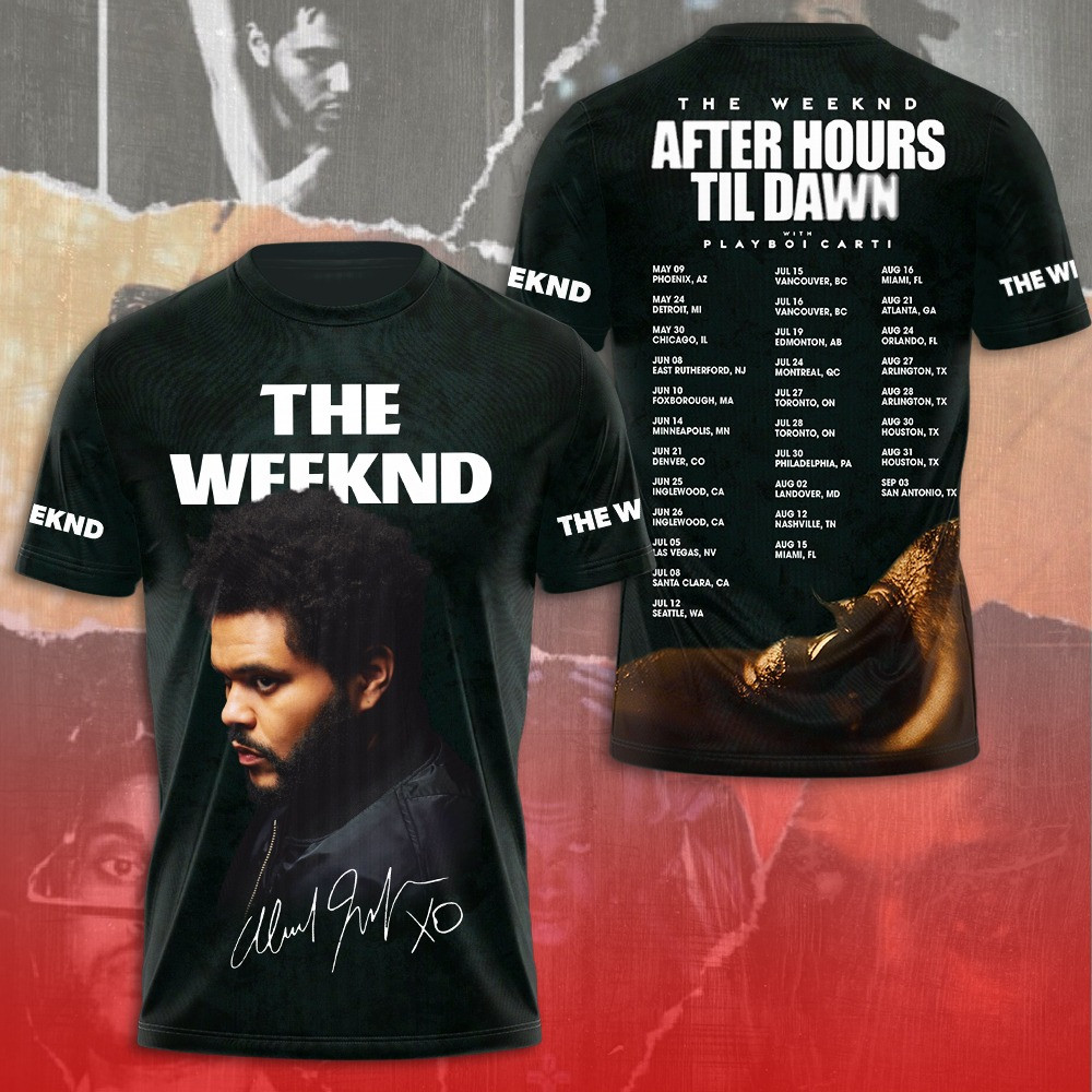 After Hours Til Dawn Playboi Carti The Weeknd T-Shirt Gift For Concert Lover