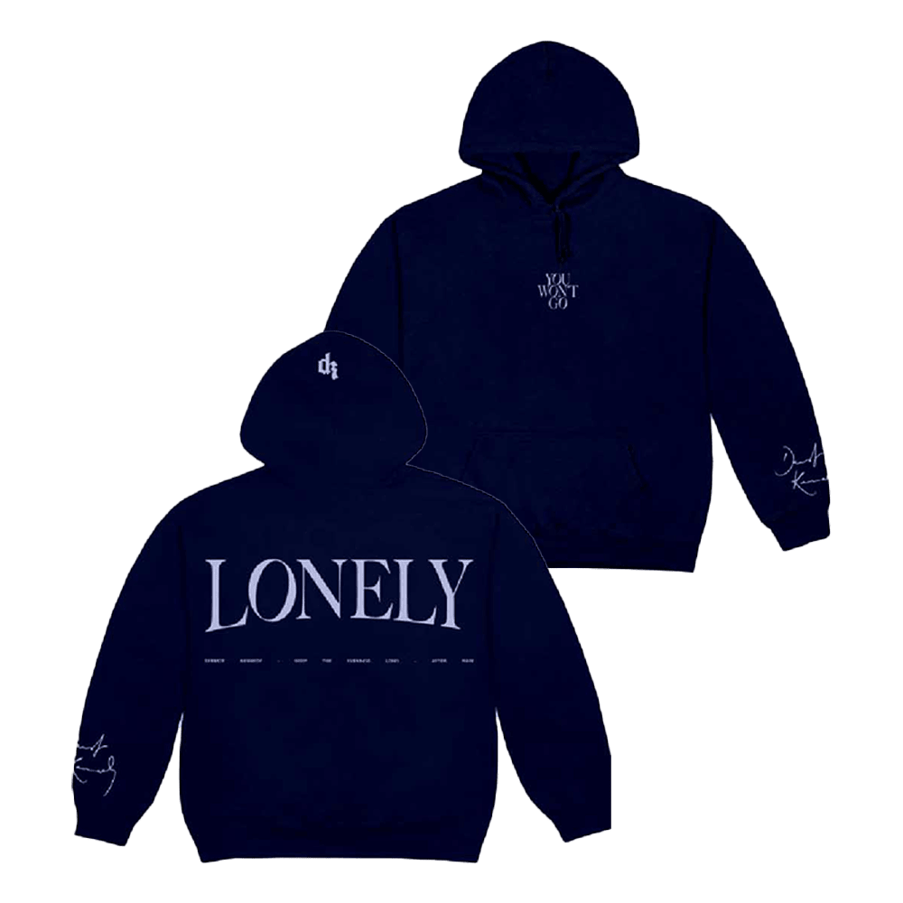 After Rain Navy Blue Hoodie Interscope Merch Gift Ideas For Dudes
