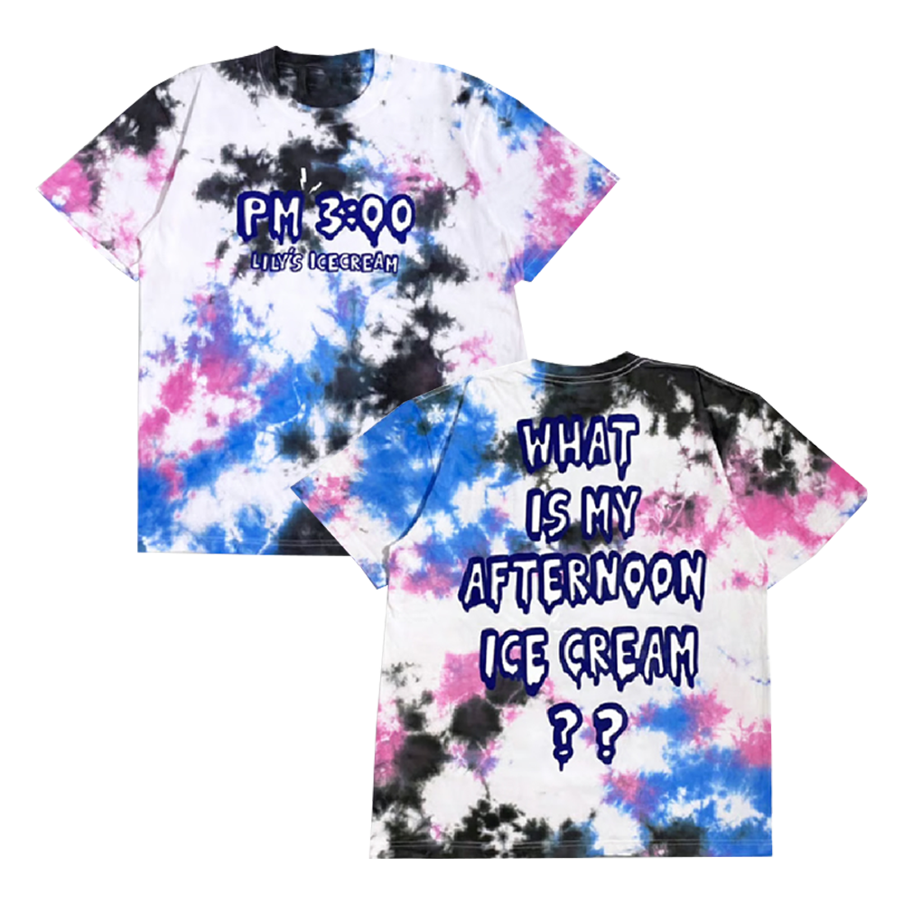 Afternoon Ice Cream Tropical Tie Dye T-Shirt Lily's Ice Cream Merch Gift For Friends