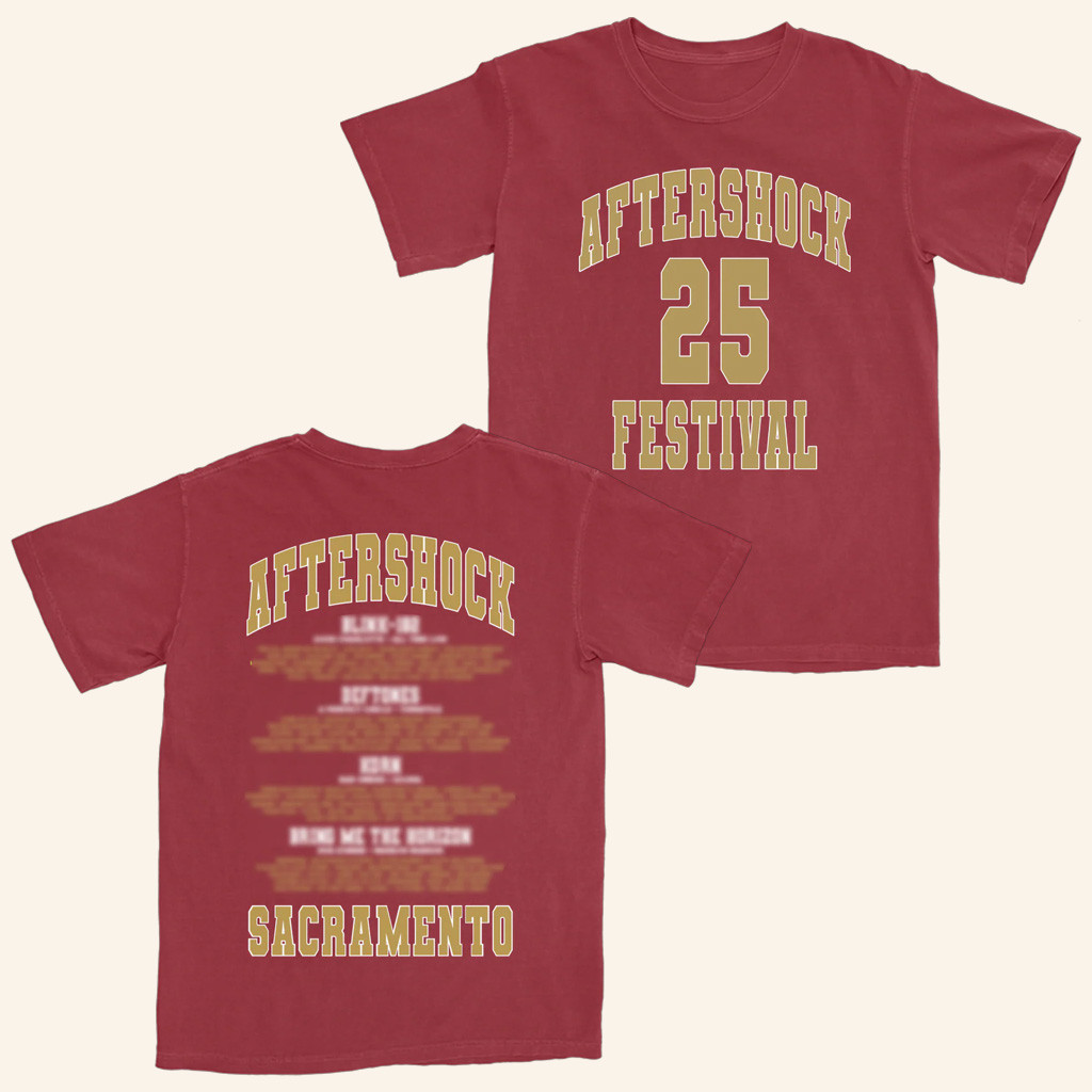 Aftershock Merch Aftershock 25 Festival Sacramento T-Shirt Gifts For Music Enthusiasts Aftershock Merch Aftershock 25 Festival Sacramento T-Shirt Gifts For Music Enthusiasts