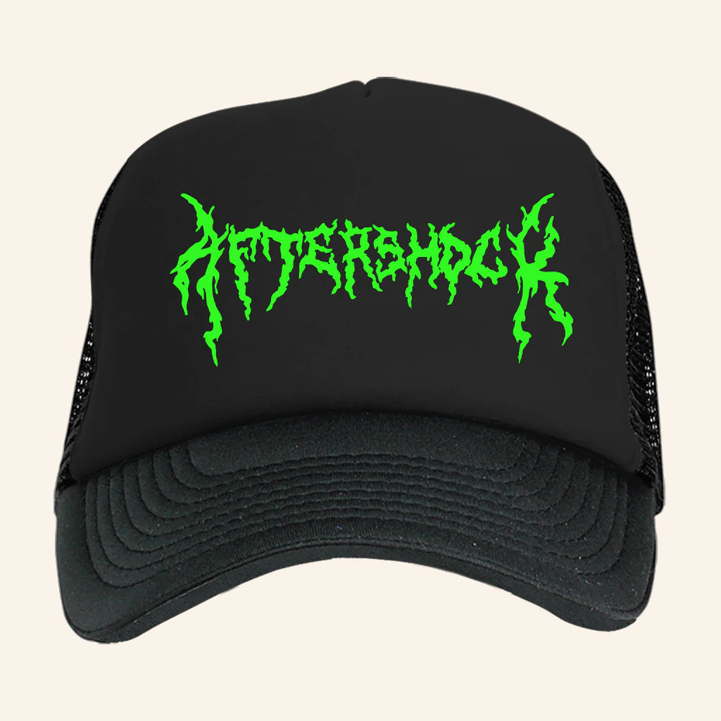 Aftershock Merch Aftershock Flo Metal Logo Trucker Hat Music Lover Gifts For Him Aftershock Merch Aftershock Flo Metal Logo Trucker Hat Music Lover Gifts For Him