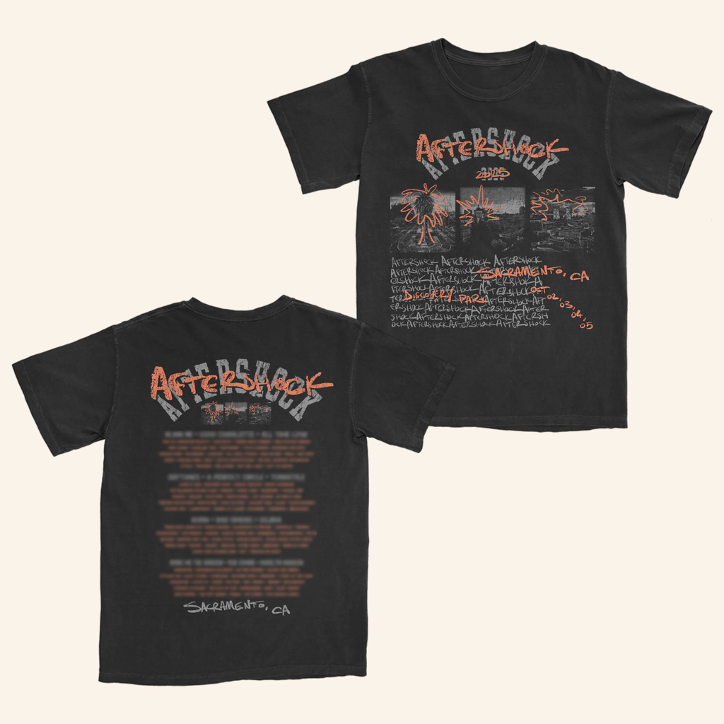 Aftershock Merch Doodle Sacramento CA 2025 T-Shirt Gifts For Music Fans Aftershock Merch Doodle Sacramento CA 2025 T-Shirt Gifts For Music Fans