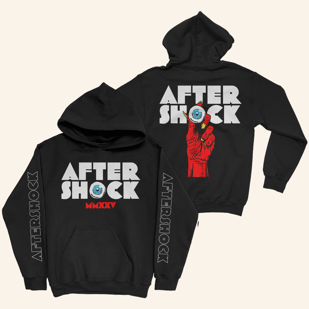 Aftershock Merch Eye In Hand Hoodie Unique Gifts For Music Lovers Aftershock Merch Eye In Hand Hoodie Unique Gifts For Music Lovers