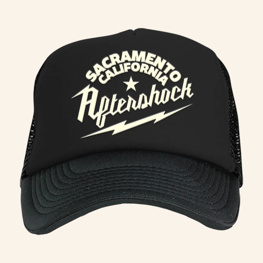 Aftershock Merch Lightning Sacramento California Trucker Hat Christmas Gifts For Guys