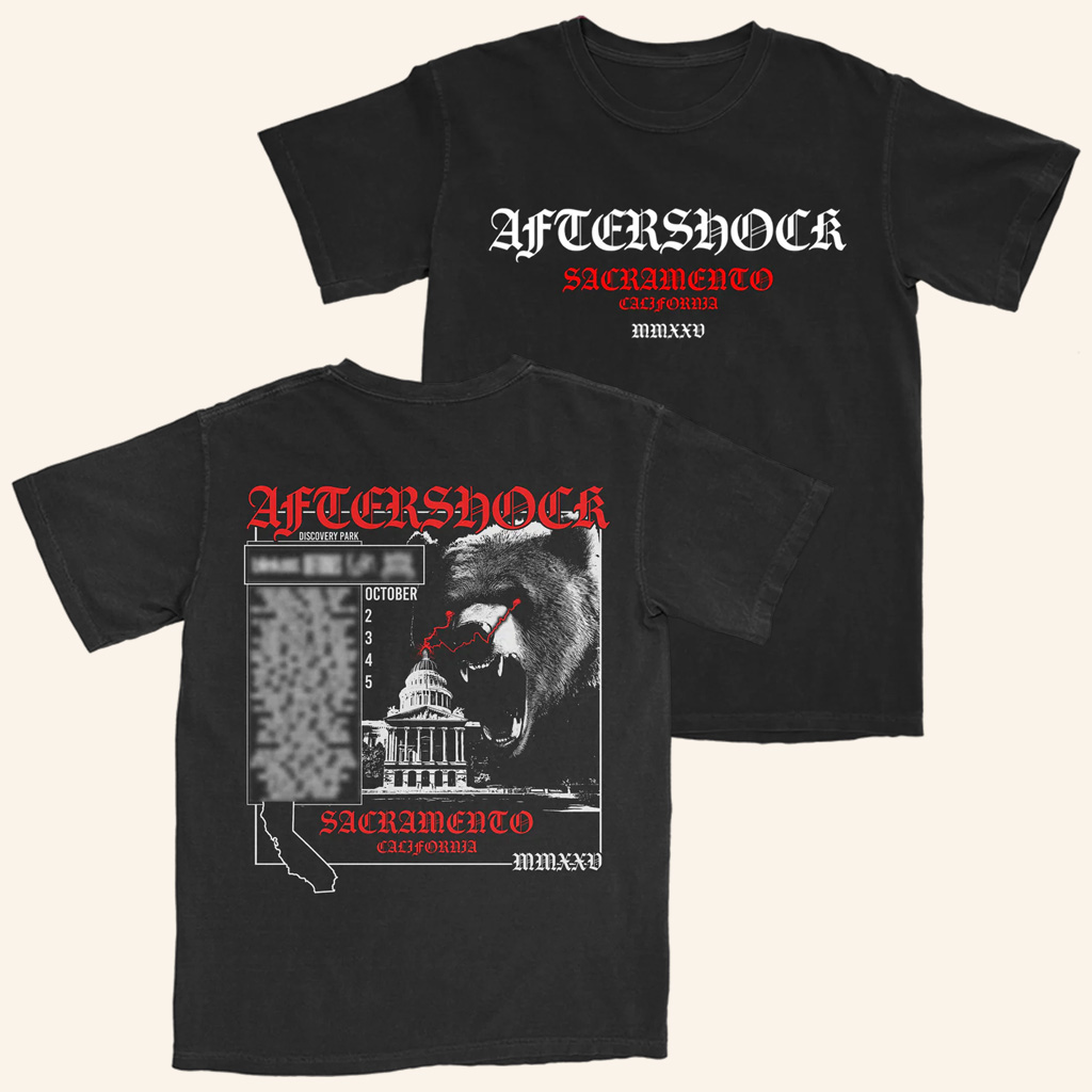 Aftershock Merch Seeing Red The Bear T-Shirt Music Lover Gifts For Him Aftershock Merch Seeing Red The Bear T-Shirt Music Lover Gifts For Him