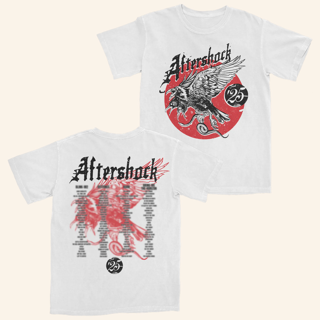 Aftershock Merch Vengeance White T-Shirt Unique Gifts For Music Lovers Aftershock Merch Vengeance White T-Shirt Unique Gifts For Music Lovers