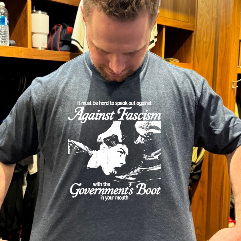 Against Fascism Government's Boot In Your Mouth T-Shirt Unique Gift For Boyfriend Against Fascism Government's Boot In Your Mouth T-Shirt Unique Gift For Boyfriend