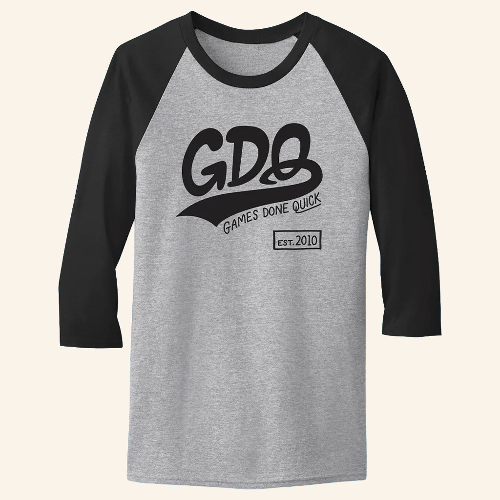 AGDQ Merch GDQ Games Done Quick Raglan Shirt Gifts For Friends