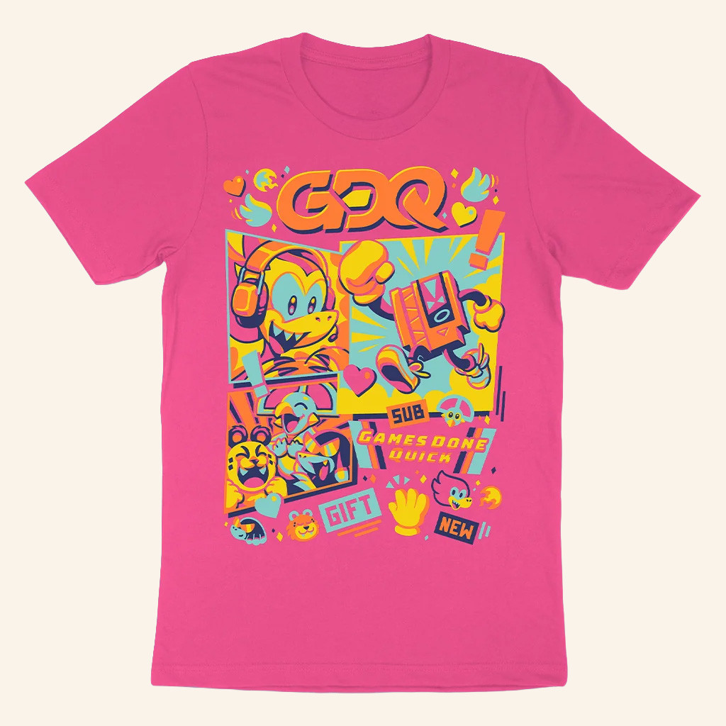 AGDQ Merch GDQ Marathon Mascot T-Shirt Best Gifts For Girlfriend