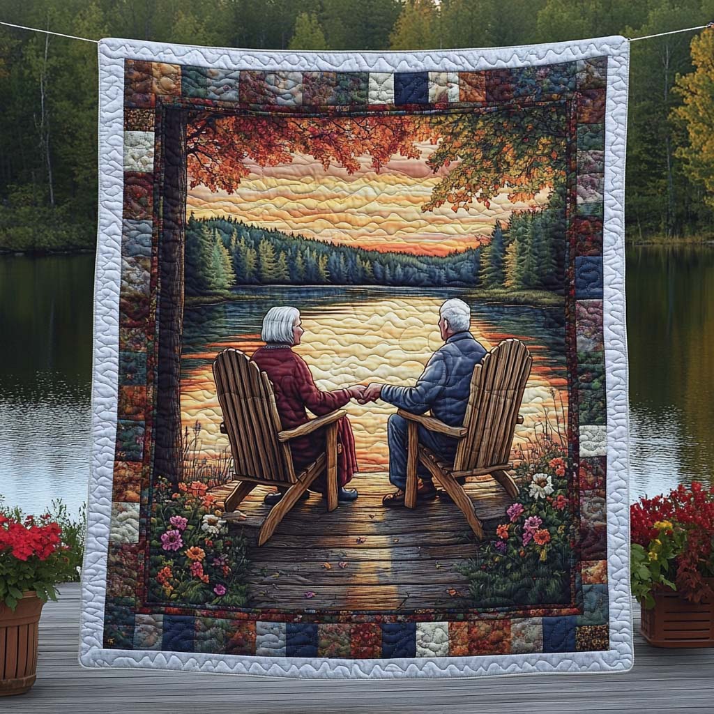 Aging Gracefully Quilted Blanket Cute Couple Blankets Anniversary Gifts For Couples