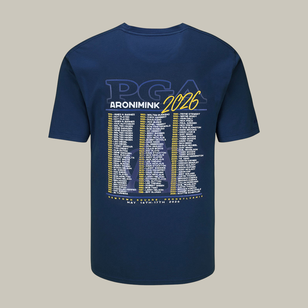 Ahead PGA Championship Past Champions T-Shirt Aronimink Golf Club Clothing Line Golfer Gifts