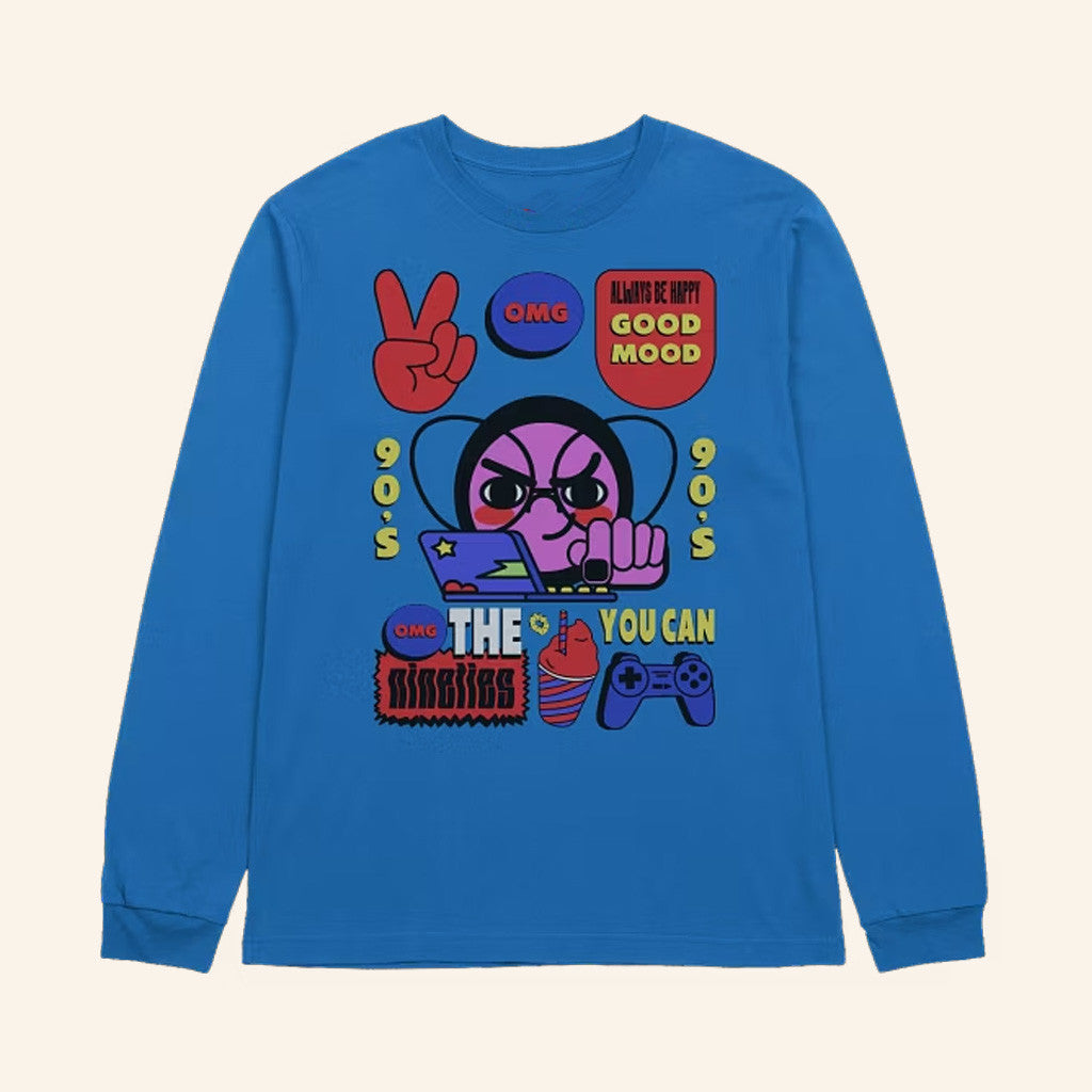 Aiah Assn Merch Good Mood Long Sleeve T-Shirt Gift Ideas For Dudes