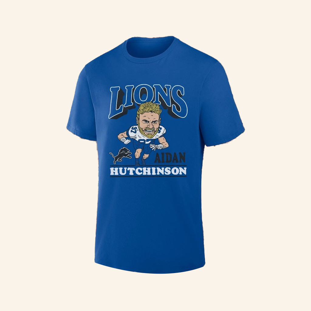 Aidan Hutchinson Detroit Football Player T-Shirt Aidan Hutchinson Merch Fans Gifts