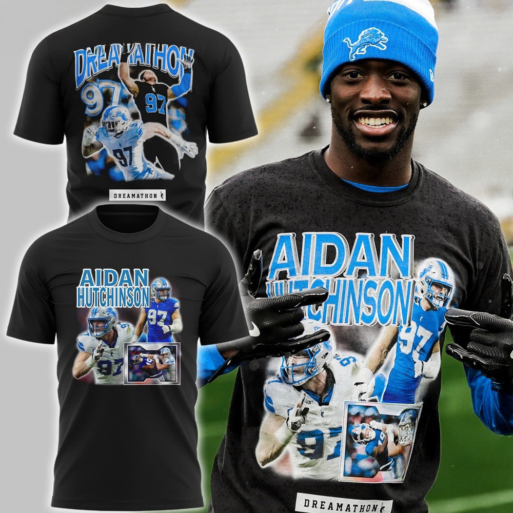 Aidan Hutchinson Detroit Lions Limited Edition T-Shirt Presents For Football Fans