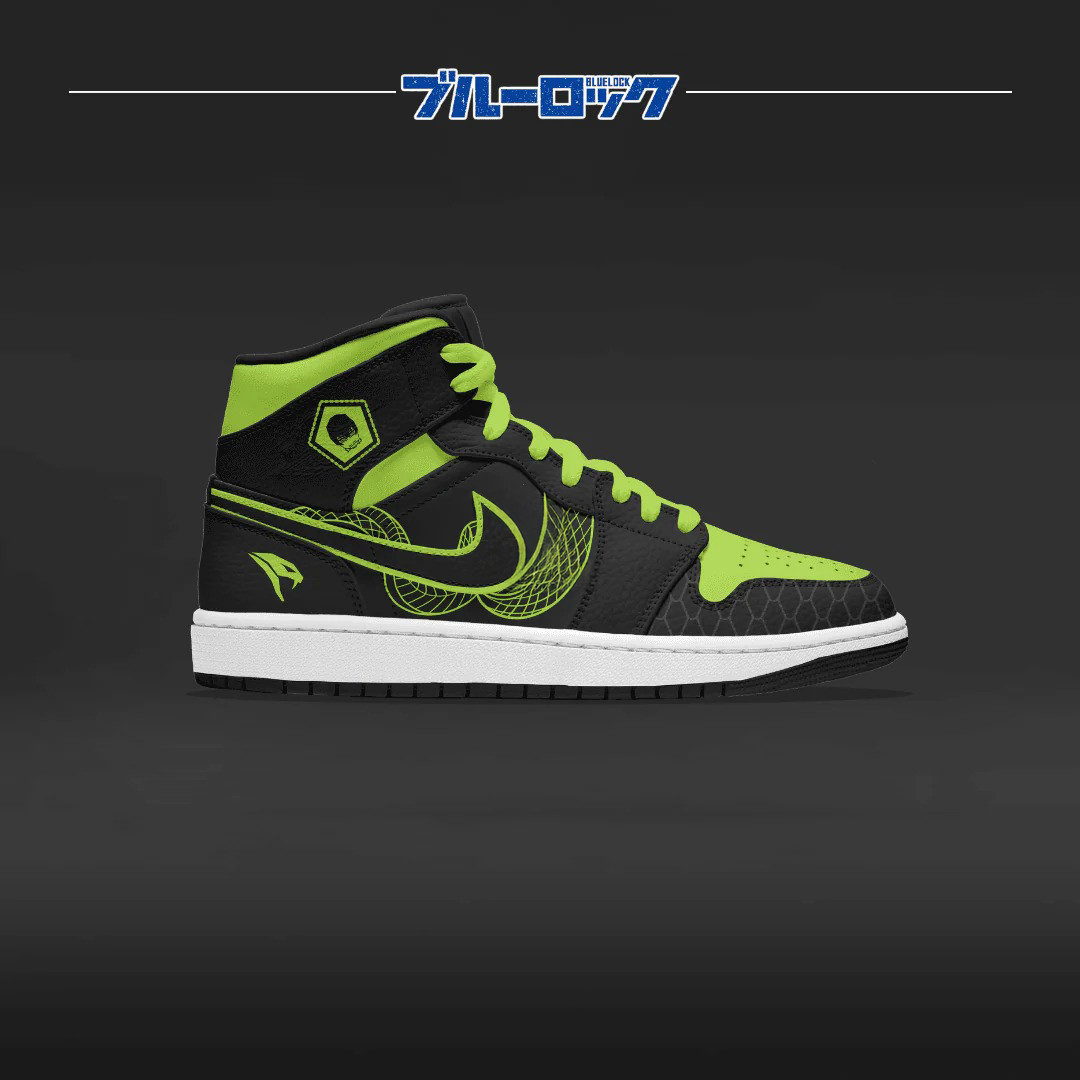 Aiku Blue Lock Anime Air Jordan High Top Shoes Good Gifts For Boyfriend