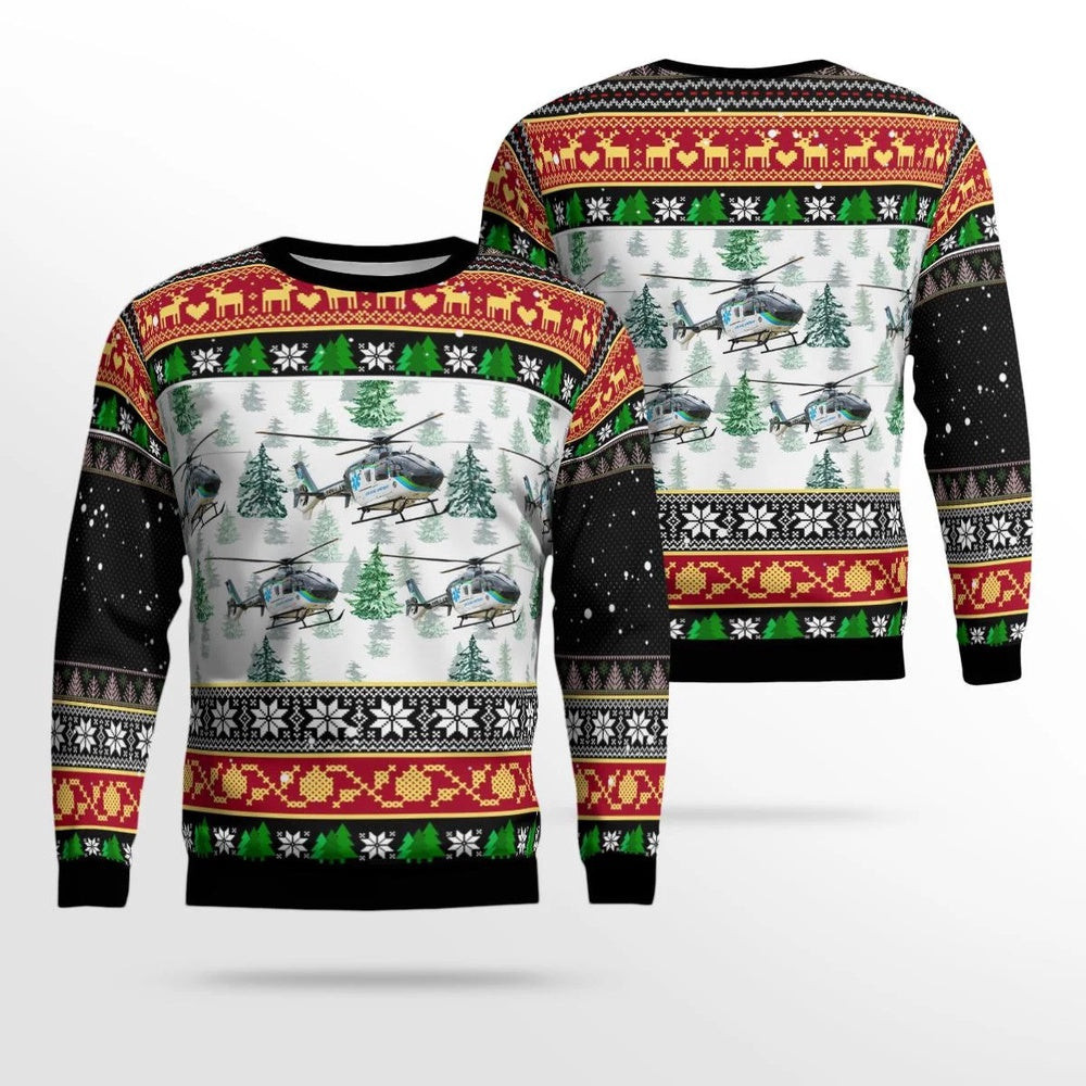 Air Evac 172 Jefferson County IL AOP Ugly Sweater Xmas Unisex Sweater Christmas Gifts for Men Women