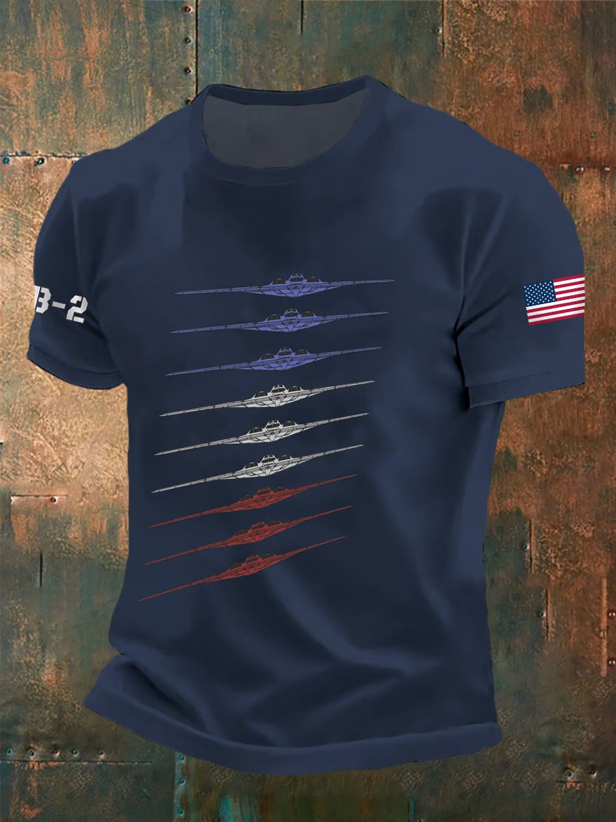 Air Force B2 T-shirt Men's Patriotic T-Shirt Gifts For Air Force