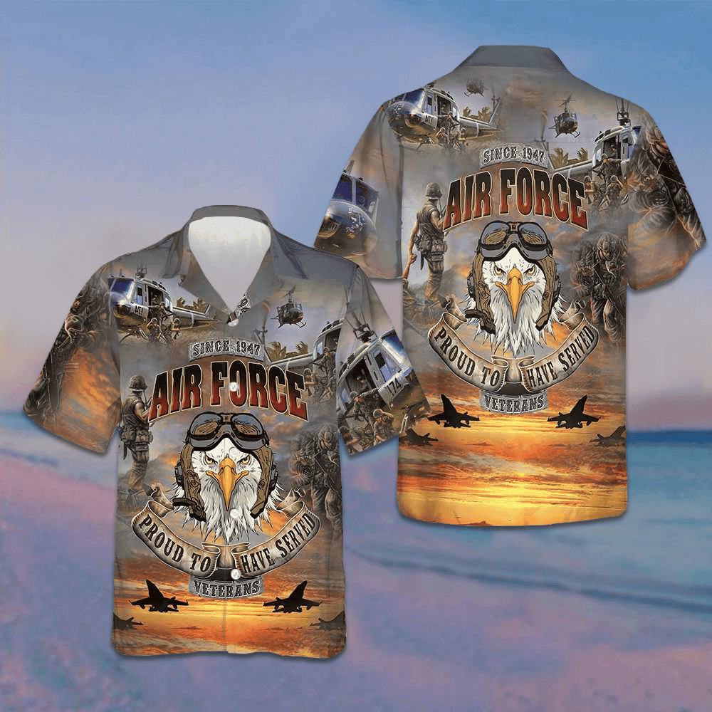 Air Force Proud To Have Served Veterans Hawaiian Shirt Gifts For Air Force Veterans Air Force Proud To Have Served Veterans Hawaiian Shirt Gifts For Air Force Veterans