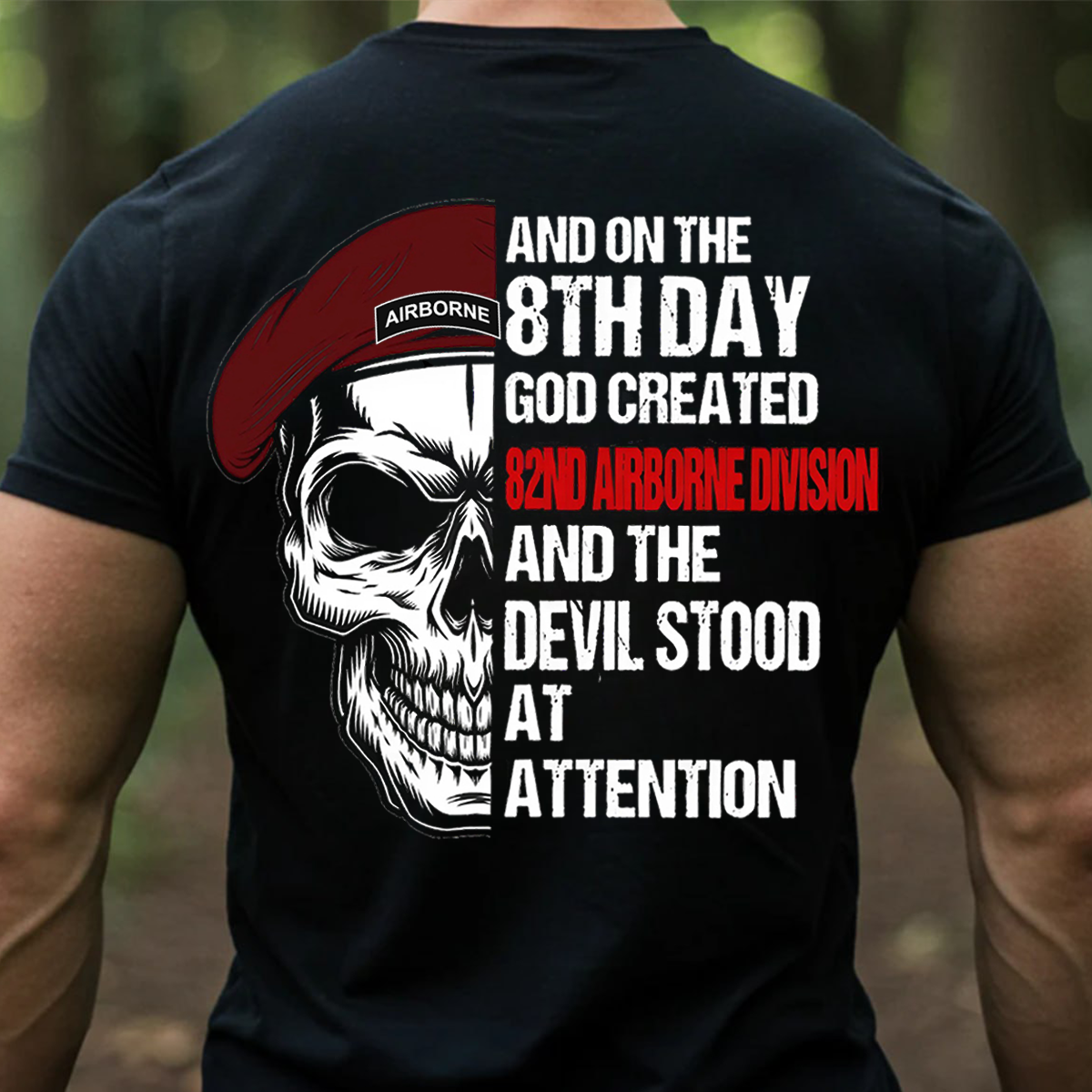 Airborne Division T-Shirt Paratrooper Veteran Shirt Patriotic Gift for Veterans 