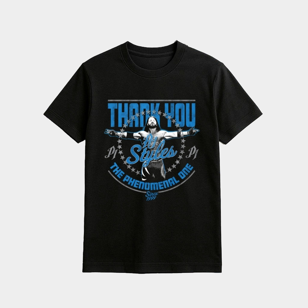 AJ Styles Thank You Greatest Moments Shirt AJ Styles Merch Gift For Wrestling Lover
