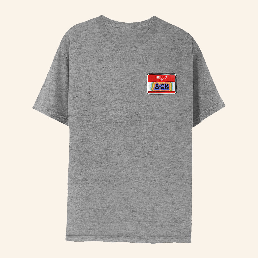 AJR Merch Name Tag Hello I'm A Ok T-Shirt Cool Gifts For Pop Music Lovers AJR Merch Name Tag Hello I'm A Ok T-Shirt Cool Gifts For Pop Music Lovers