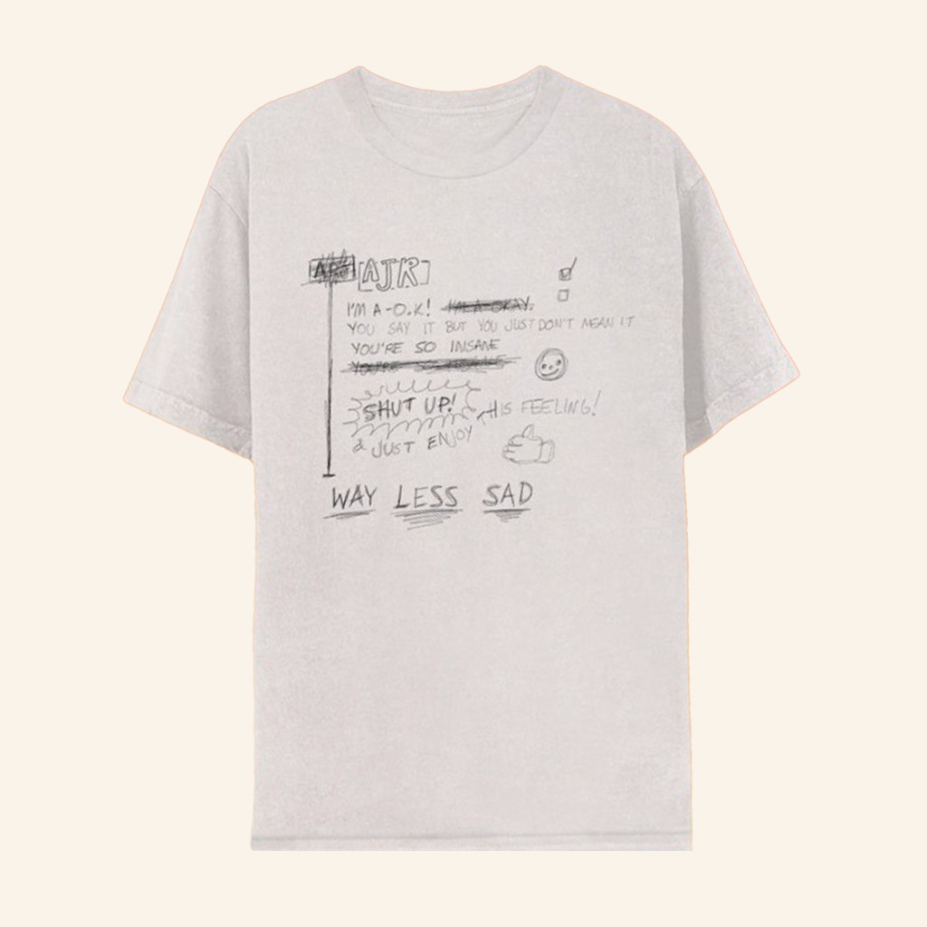 AJR Merch Way Less Sad T-Shirt Christmas Gifts For Pop Lovers AJR Merch Way Less Sad T-Shirt Christmas Gifts For Pop Lovers