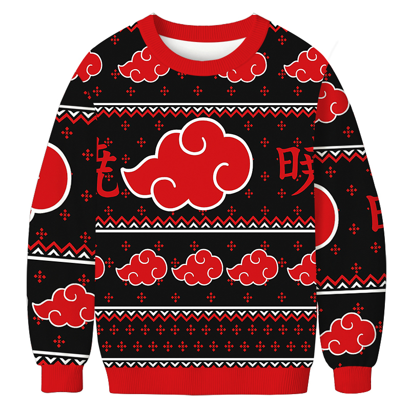 Akatsuki Christmas Ugly Sweatshirt Christmas Cozy Winter Wear Gift Ideas Akatsuki Christmas Ugly Sweatshirt Christmas Cozy Winter Wear Gift Ideas