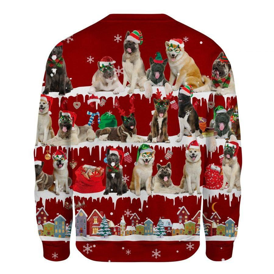 Akita Dog Sweatshirt Cute Ugly Christmas Sweater Christmas Gift Idea For Friend Dog Owner Akita Dog Sweatshirt Cute Ugly Christmas Sweater Christmas Gift Idea For Friend Dog Owner