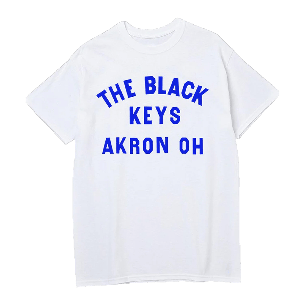 Akron Oh T-Shirt White The Black Keys Merch Gifts For Husband