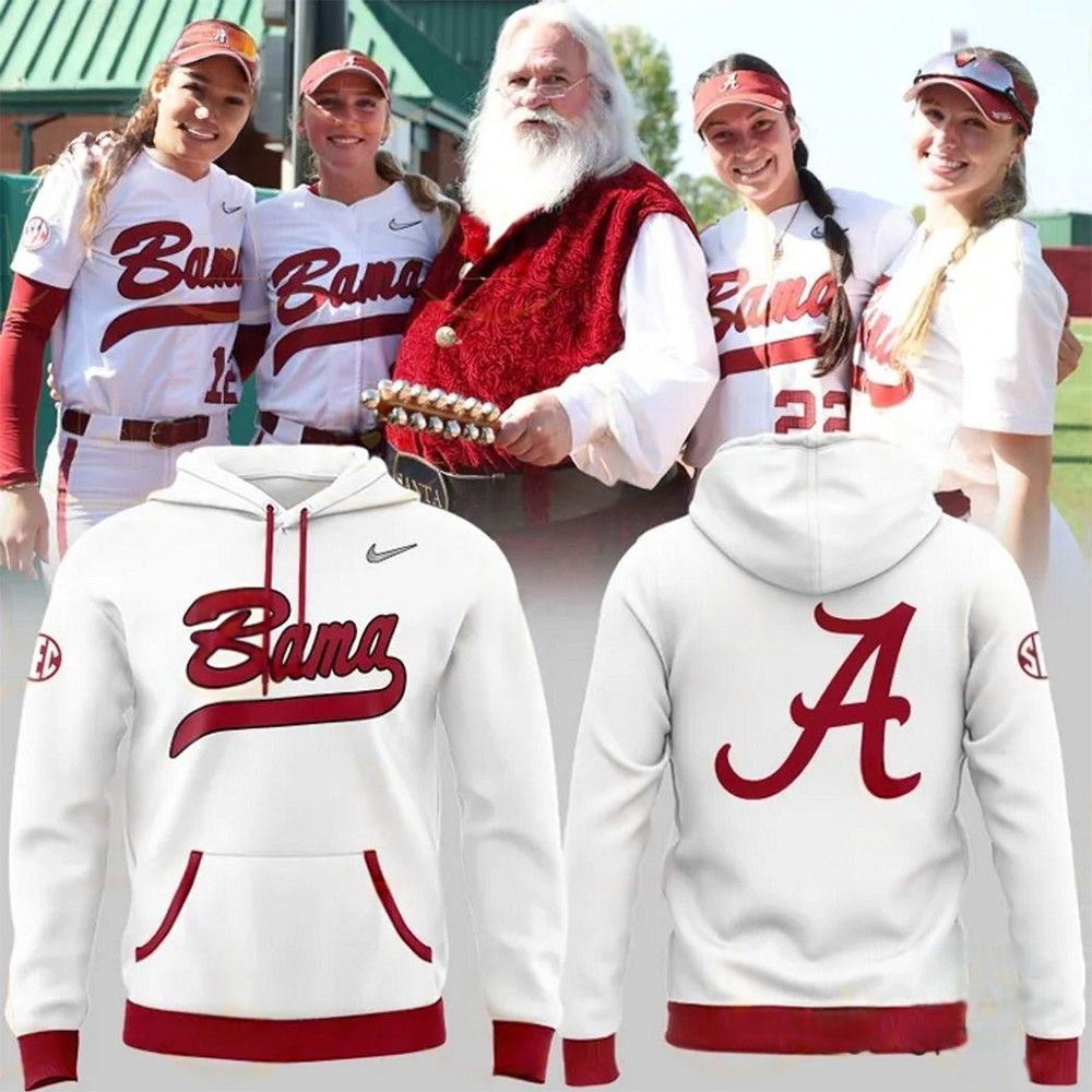 Alabama Crimson Tide Softball Uniform Red Hoodie Gifts For Softball Fan