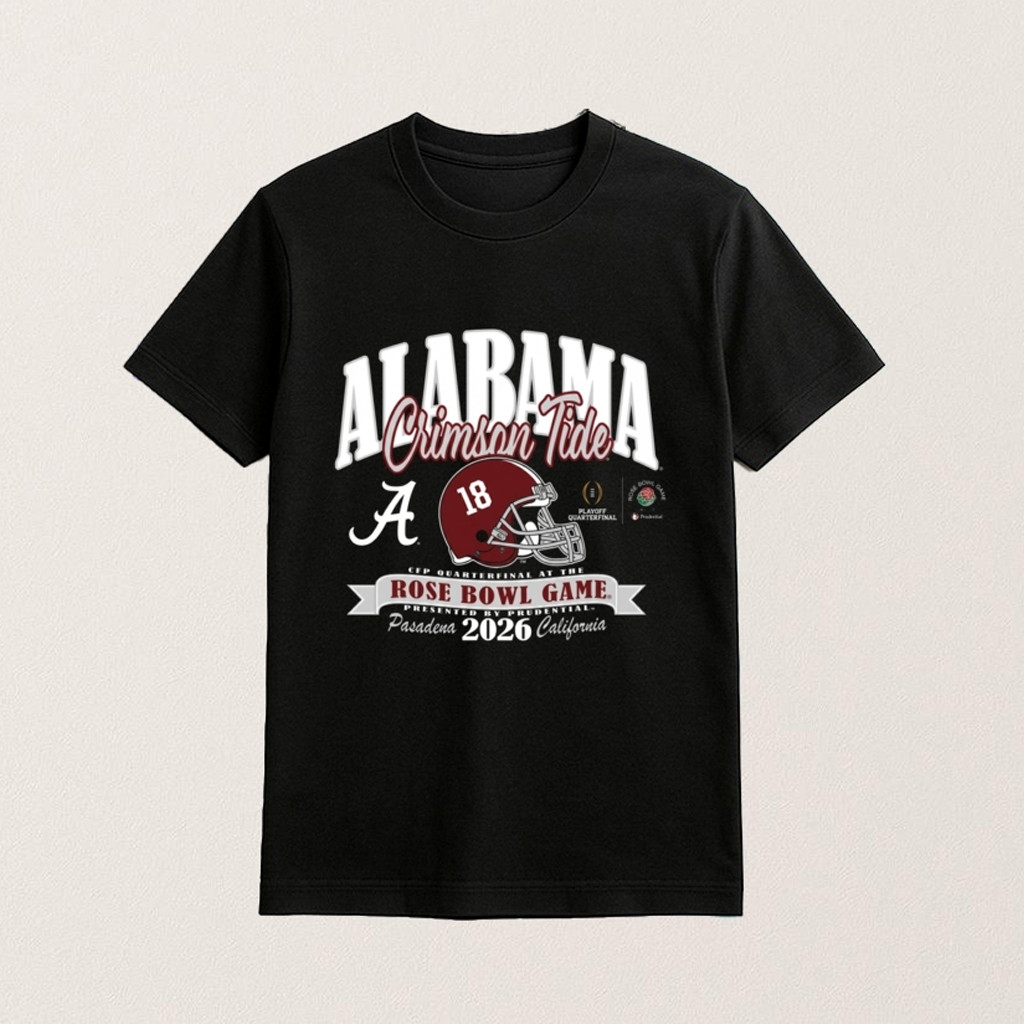 Alabama Football Playoff 2026 Rose Bowl T-Shirt Alabama Football Merch Gifts For Fans