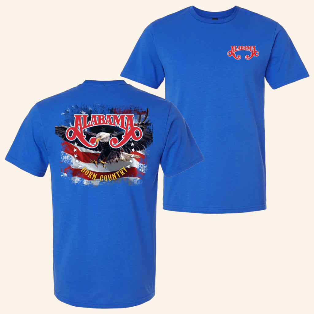 Alabama Merch Tour 2025 Alabama Born Country T-Shirt Gift Ideas For Fans Alabama Merch Tour 2025 Alabama Born Country T-Shirt Gift Ideas For Fans