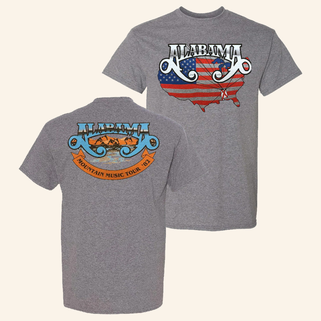 Alabama Merch Tour 2025 Alabama Heather Graphite Mountain Music T-Shirt Gift Ideas For Fans Alabama Merch Tour 2025 Alabama Heather Graphite Mountain Music T-Shirt Gift Ideas For Fans