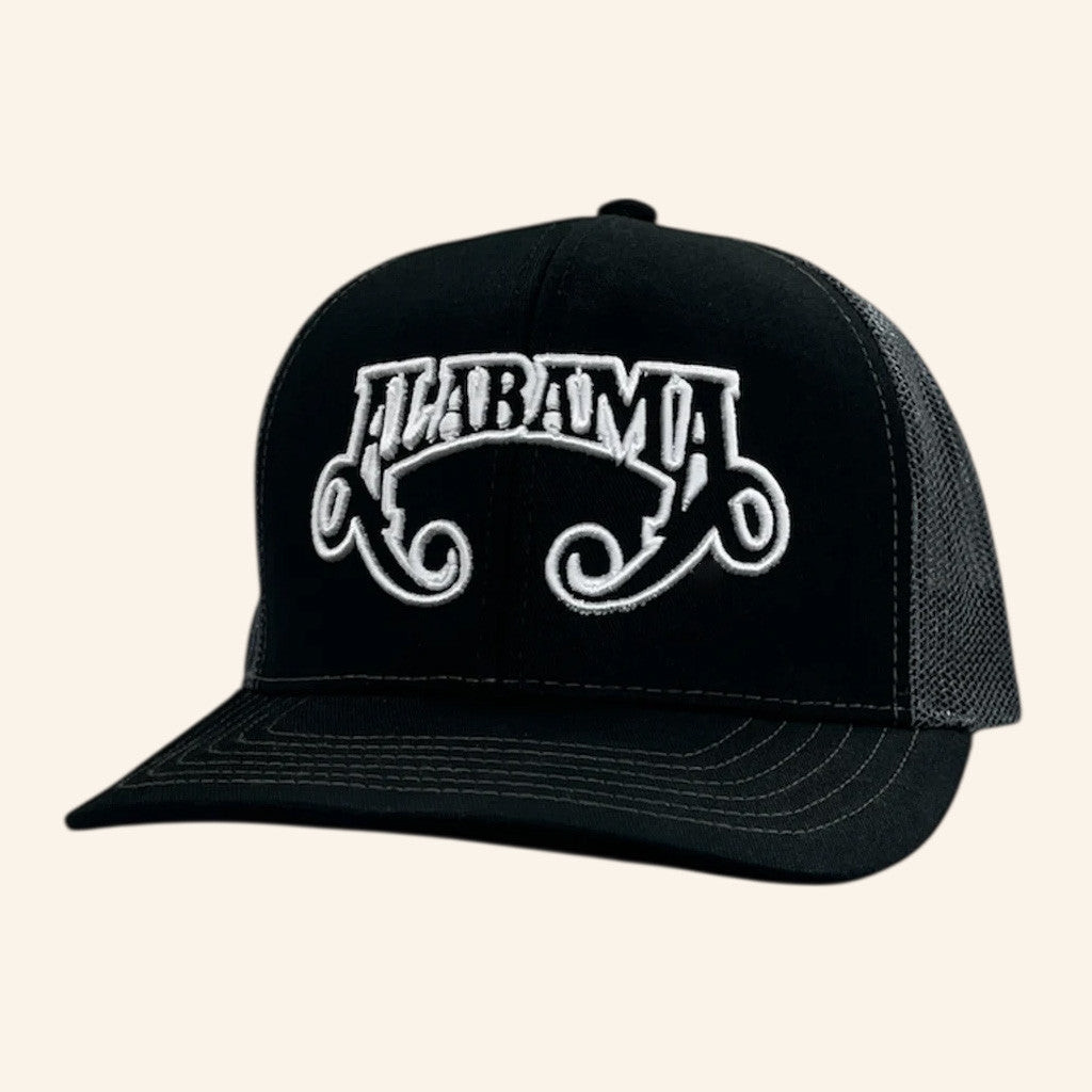 Alabama Merch Tour 2025 Alabama Logo Embroidered Trucker Hat Gifts For Dad Alabama Merch Tour 2025 Alabama Logo Embroidered Trucker Hat Gifts For Dad