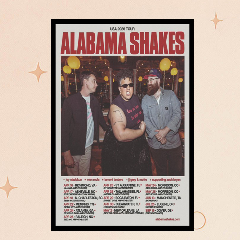 Alabama Shakes Merch USA 2026 Spring Live Tour Poster Gifts For Rock Music Lovers Alabama Shakes Merch USA 2026 Spring Live Tour Poster Gifts For Rock Music Lovers