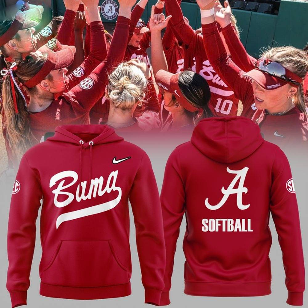 Alabama Softball Red Hoodie 2025 Crimson Tide Best Gift For Fans Lovers
