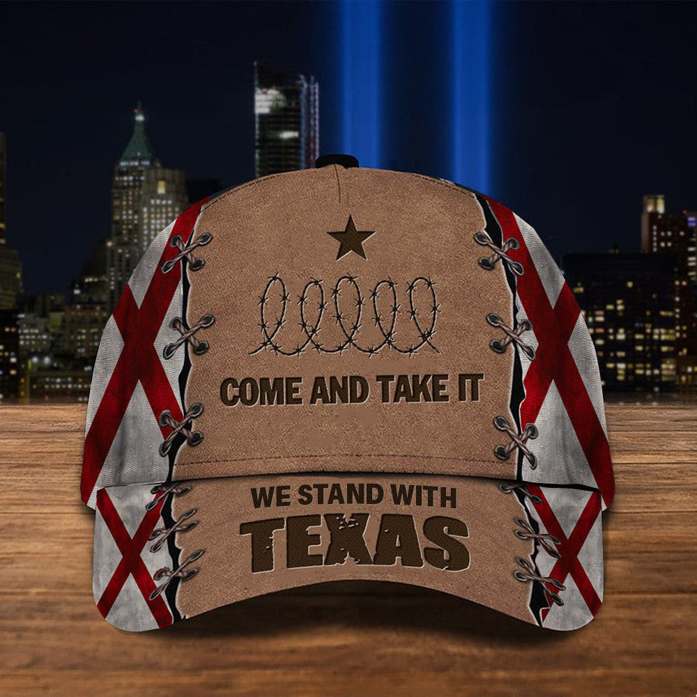Alabama We Stand With Texas Hat Come And Take It Razor Wire Hat MAGA Merch Alabama We Stand With Texas Hat Come And Take It Razor Wire Hat MAGA Merch