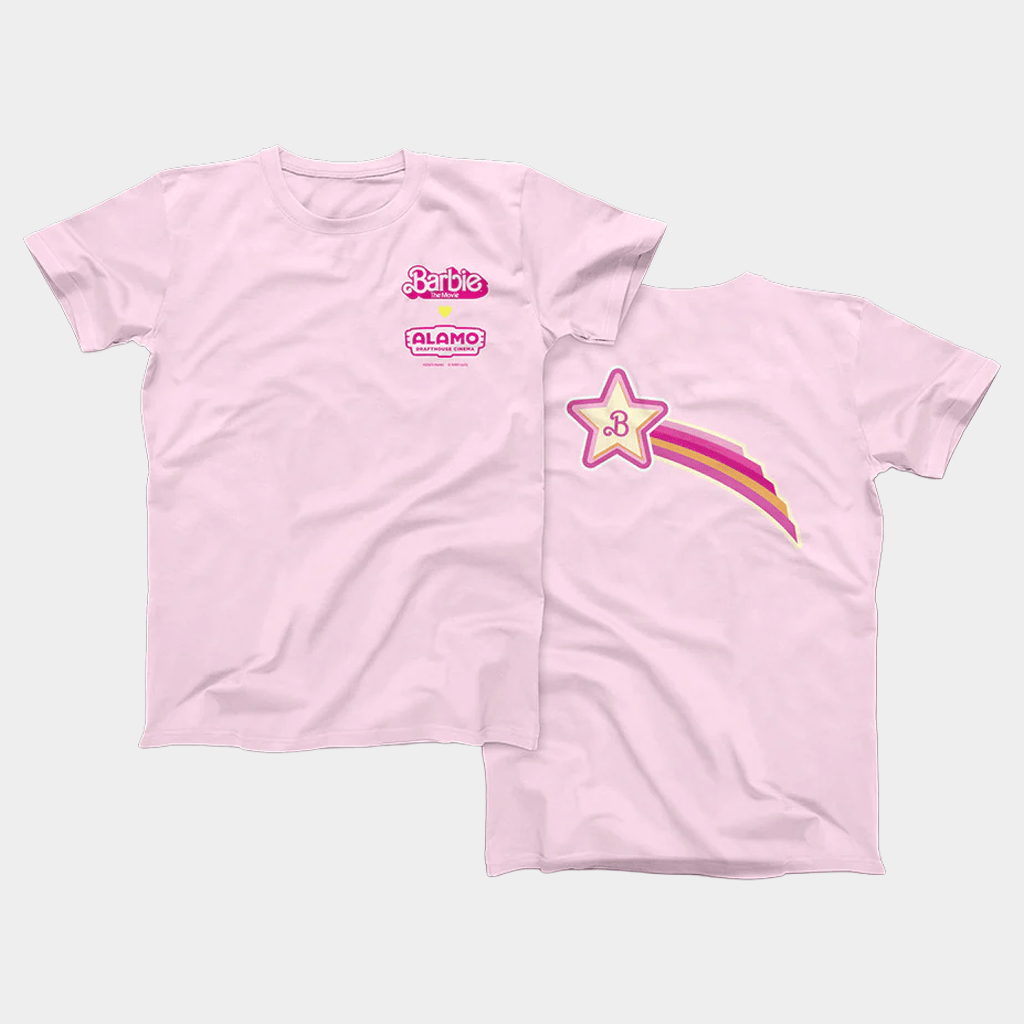 Alamo Drafthouse Merch BARBIE x Alamo Drafthouse T-Shirt Gift Ideas For Her